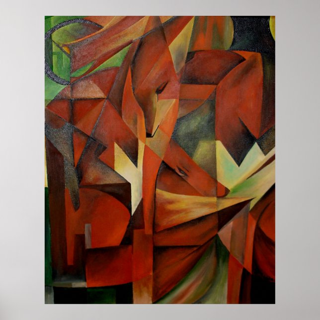 Foxes -  Homage to Franz Marc (1913) Poster (Front)