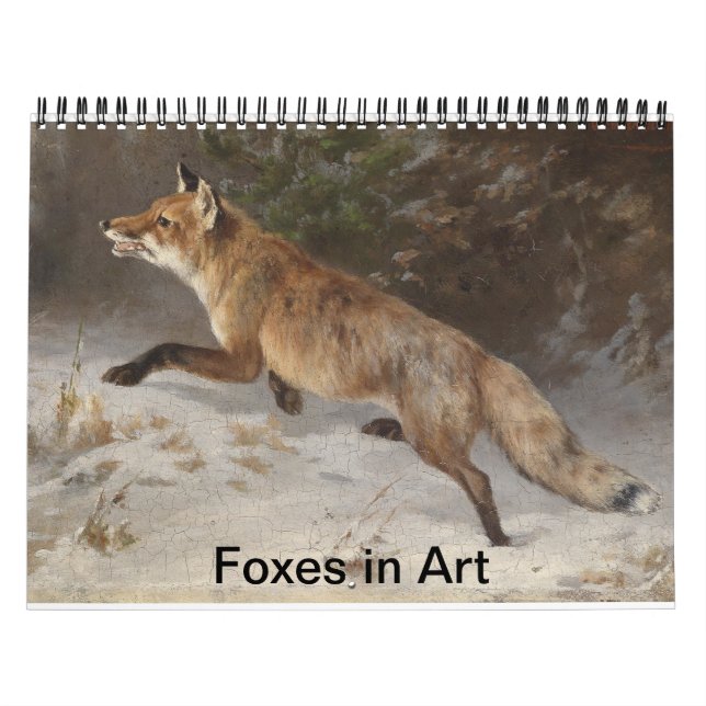 Foxes in Art Calendar (Cover)
