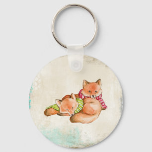 Foxes Keychain