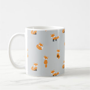 Foxes seamless pattern coffee mug
