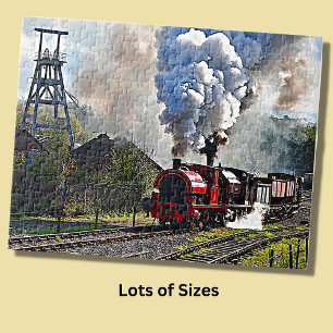 Foxfield Colliery Steam Engine Train Jigsaw Puzzle