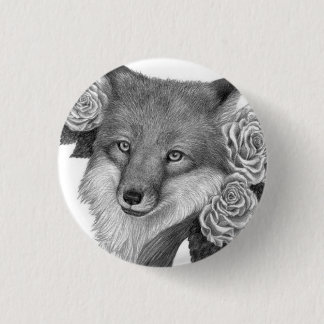 Foxflower 1 Inch Round Button