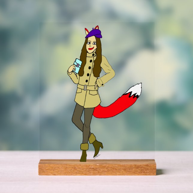 Foxgirl  acrylic sign (Neutral)
