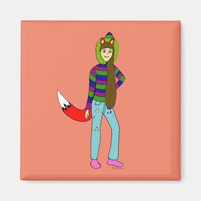 foxgirl   magnet (Front)