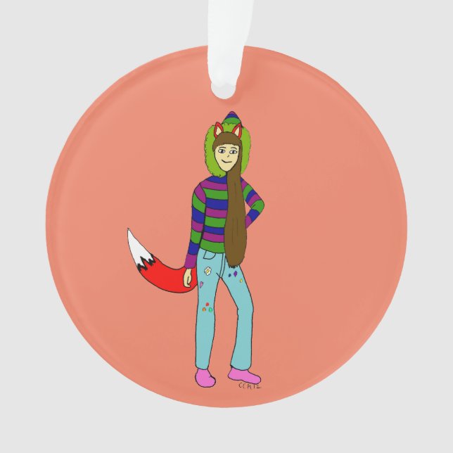 foxgirl   ornament (Front)