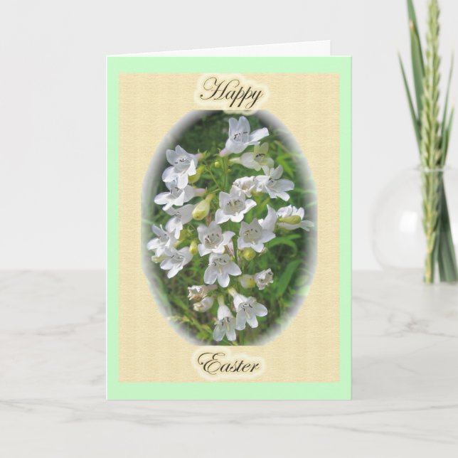 Foxglove Beardtongue Easter Card (Front)