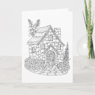 Foxglove Fairy Cottage Couleur it Yourself Blank