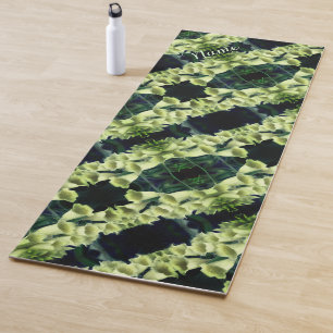 Foxglove Flower Abstract Pattern Personalized  Yoga Mat
