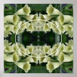 Foxglove Flower Frame Create Your Own Photo       Poster