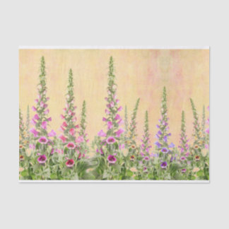 Foxglove flowers design tissue paper