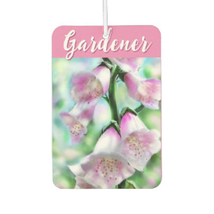 Foxglove Flowers Floral Pink Garden Personalized Air Freshener
