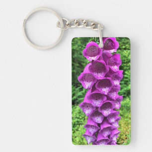 Foxglove Flowers, Oregon Keychain