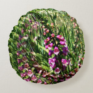 Foxglove Love...... Round Pillow