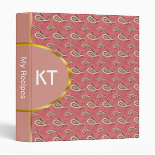Foxglove Petal Paisley Pattern Binder