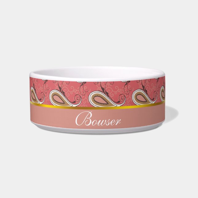 Foxglove Petal Paisley Pattern Bowl (Front)
