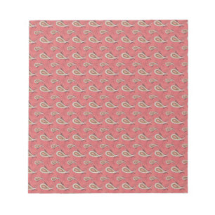 Foxglove Petal Paisley Pattern Notepad