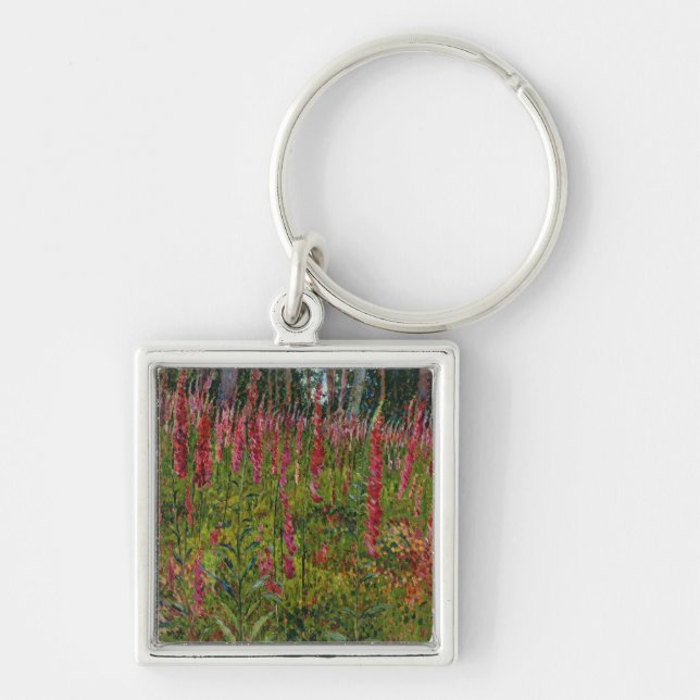 Foxgloves, c.1916 (oil on canvas) keychain (Front)