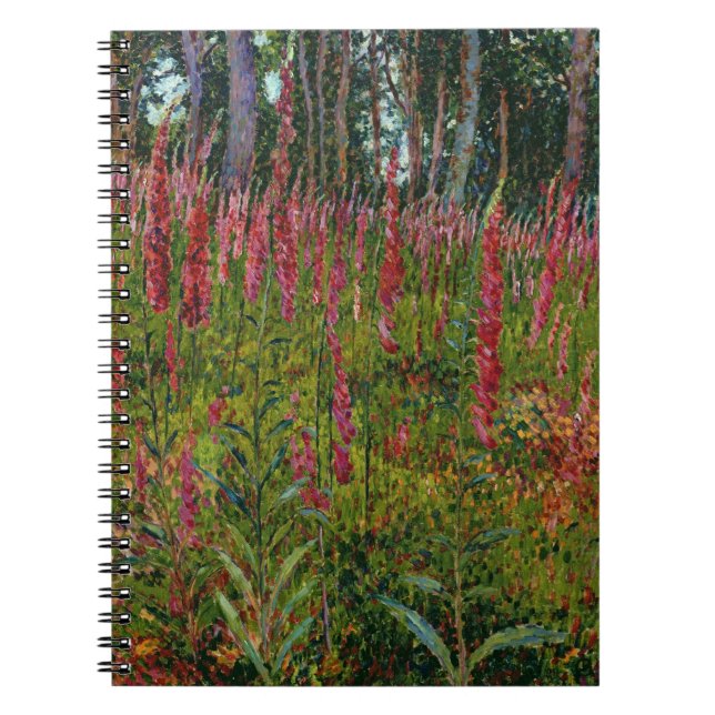Foxgloves, c.1916 (oil on canvas) notebook (Front)
