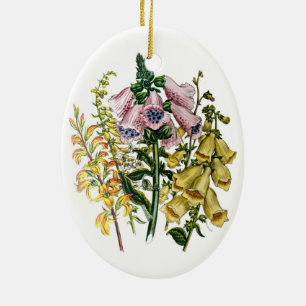 Foxgloves Ceramic Ornament