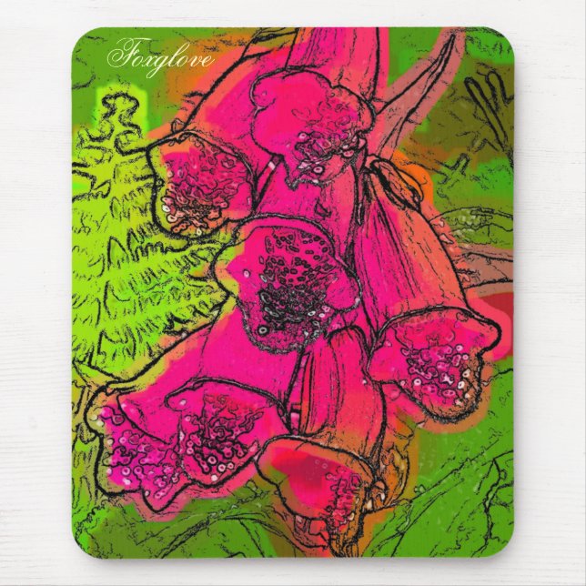FOXGLOVES MOUSE PAD (Front)