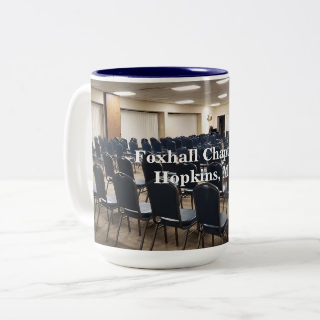Foxhall Chapter 7 Hopkins, MN 7.21 Two-Tone Coffee Mug (Front Left)