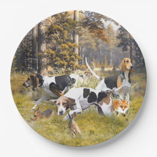 Foxhound  paper plate