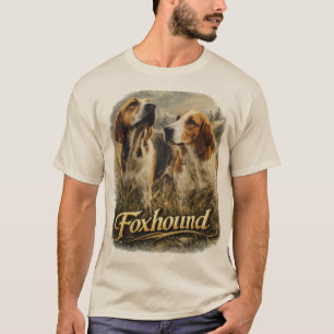 Foxhound Portrait – Noble Hunting Dog T-Shirt