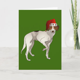 Foxhound Standing Christmas Holiday Card