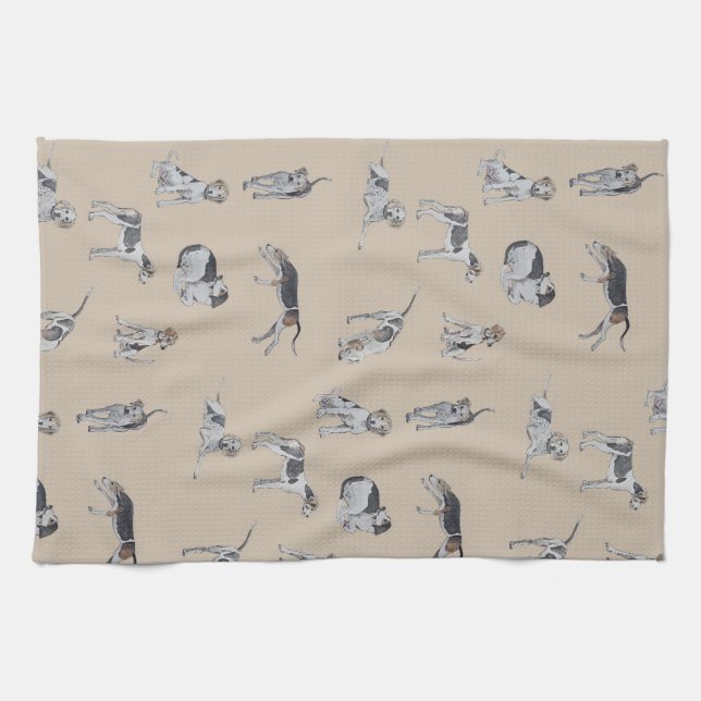 Foxhounds Kitchen Towel (Horizontal)
