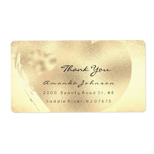 Foxier Titane Or Blush Merci coeur (Devant)