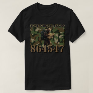 Foxtrot Delta Tango Camo Bear T-Shirt