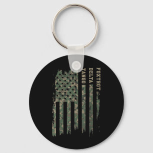 Foxtrots Delta Tangos Funny Nato Phonetic Alphabet Keychain