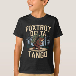 Foxtrots Deltas Tangos Funny Resist Bear T-Shirt