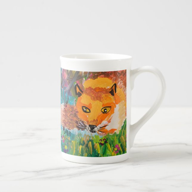 Foxy Bone China Mug (Right)