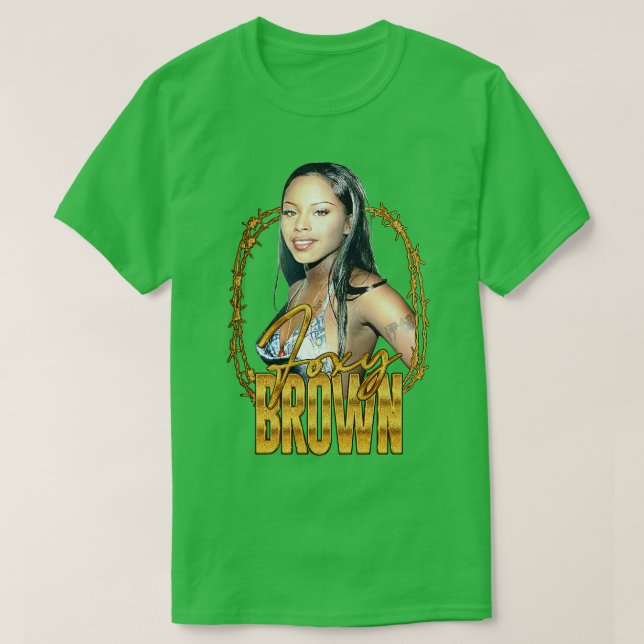 Foxy Brown 90s Retro Rap Design T-Shirt (Design Front)