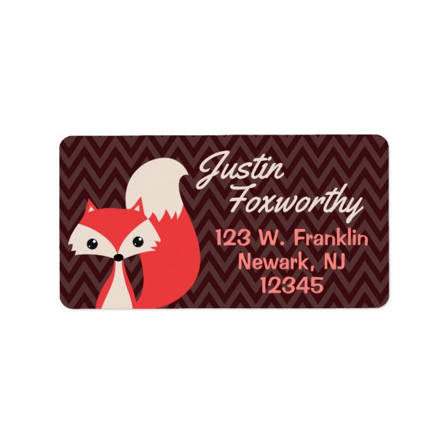 Foxy chevron label (Front)