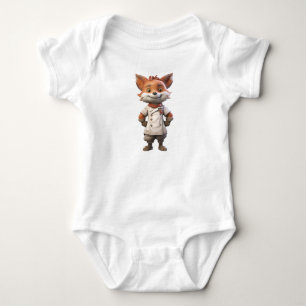 Foxy cook baby bodysuit
