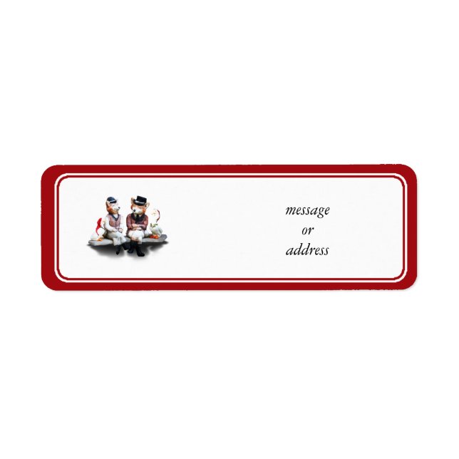 Foxy Couple (Ajouter Votre Texte) (Devant)