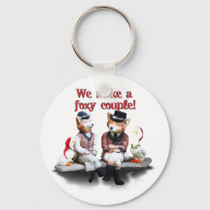 Foxy Couple Keychain