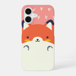 Foxy Cuddles Cute Orange Fox iPhone 16 Case
