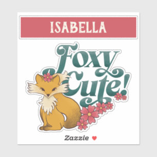 Foxy Cute with Flowers