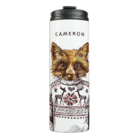 Foxy Dressed Fox | Add Your Name