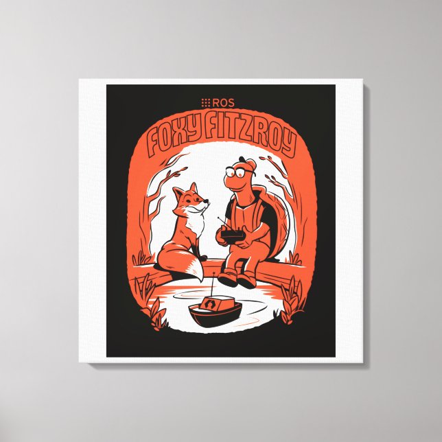 Foxy FItzroy sur toile étirée (Recto)
