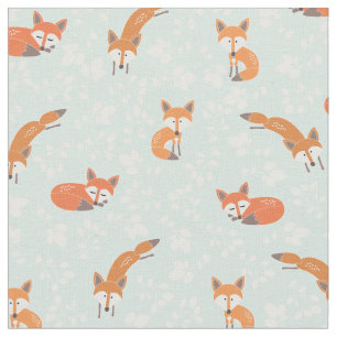 Foxy Floral by Origami Prints Fabric
