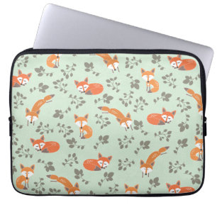 Foxy Floral Laptop Sleeve