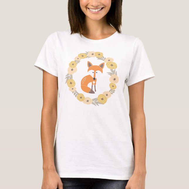 Foxy Floral Long Sleeve Slub Tee (Front)