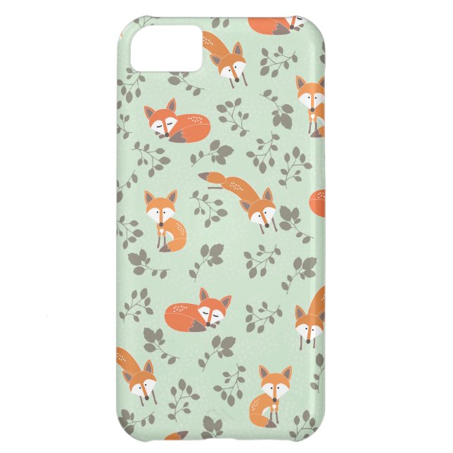 Foxy Floral Pattern Case-Mate iPhone Case (Back)
