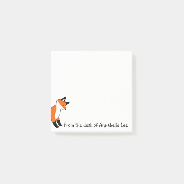 Foxy Friend Post-it Notes (Front)