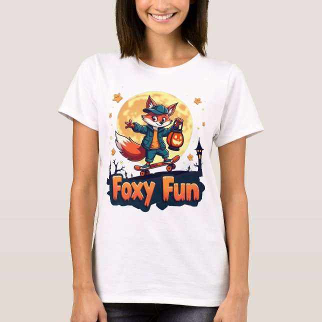 Foxy Fun Halloween Skate Tee (Front)