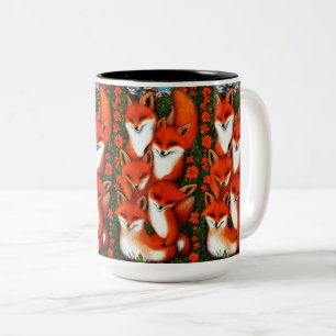 Foxy Fun   Two-Tone Coffee Mug